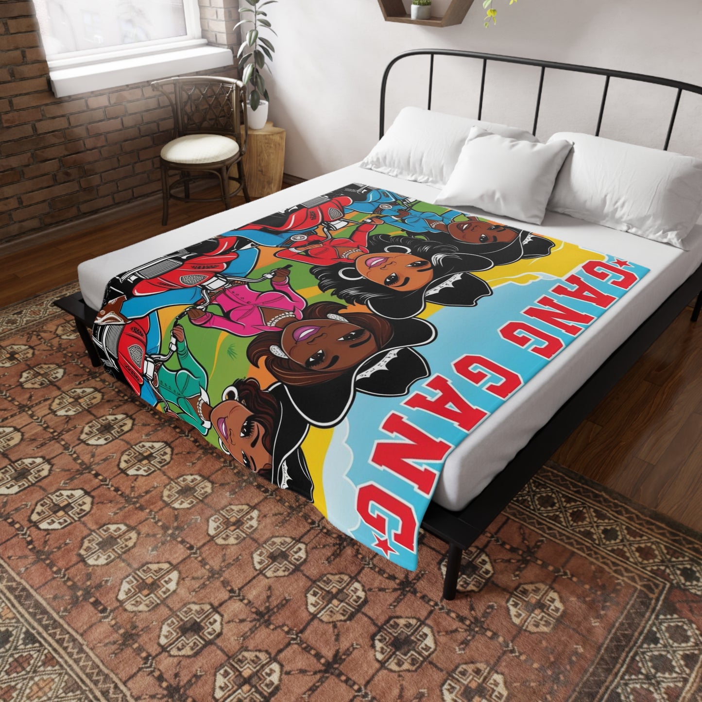 Cowgirl Gang Plush Fleece Blanket