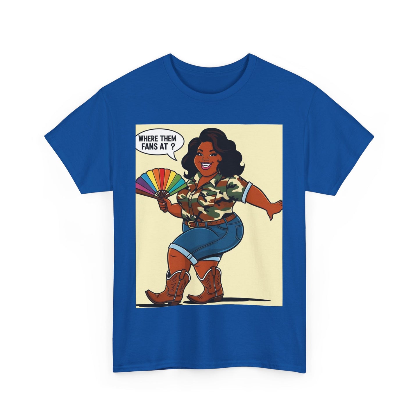 Where Them Fans At? Unisex Cotton Tee