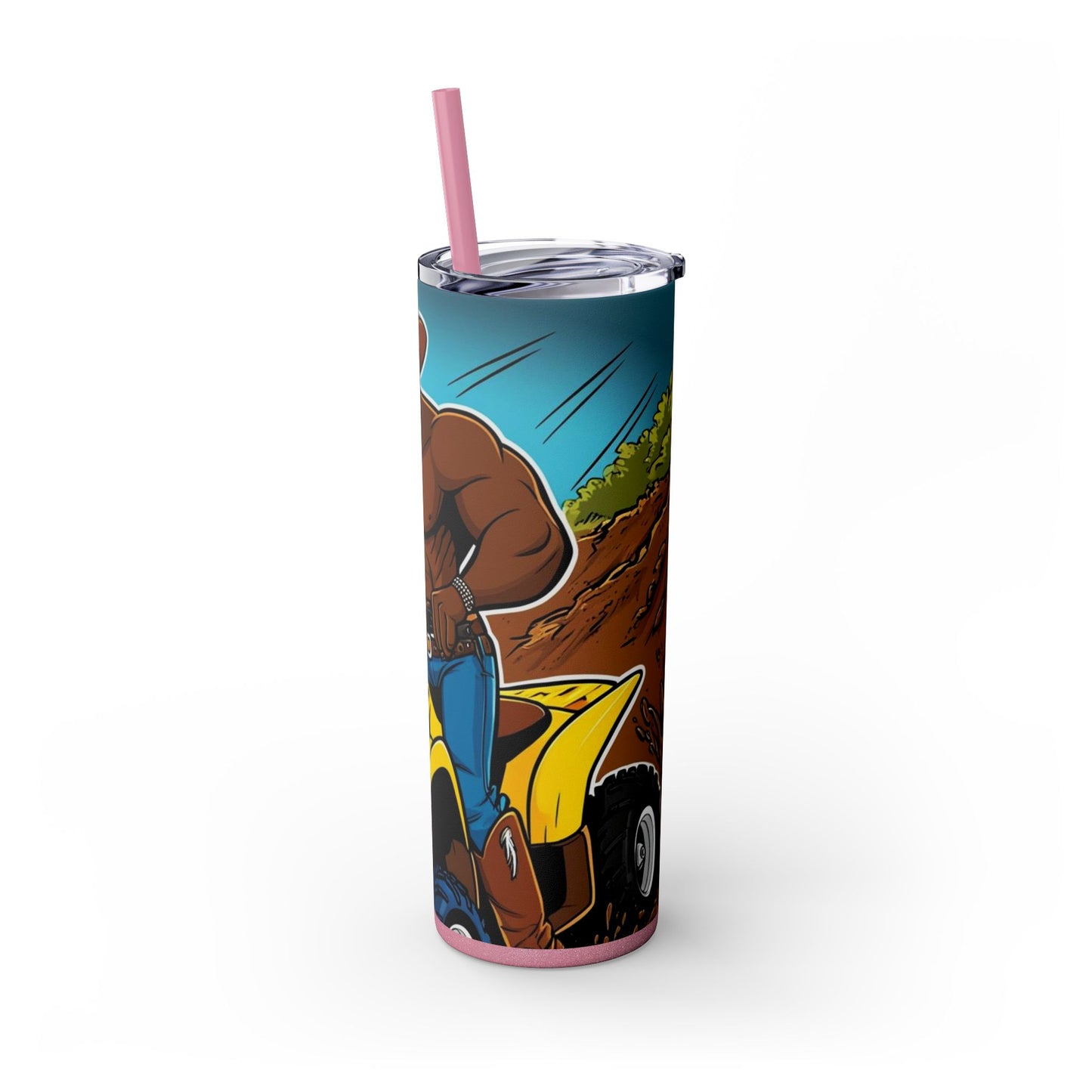 Big Boy Skinny Tumbler with Straw, 20oz