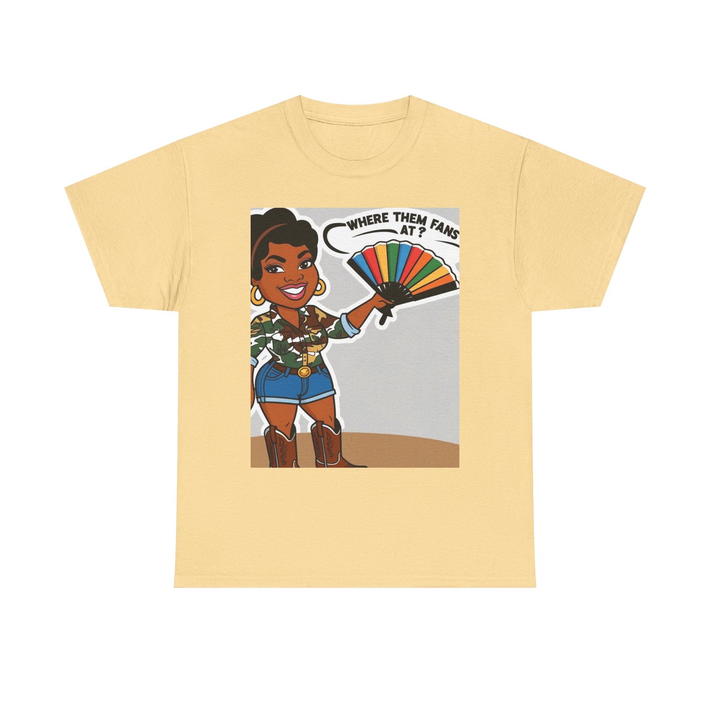 Where Them Fans At? Unisex Cotton Tee