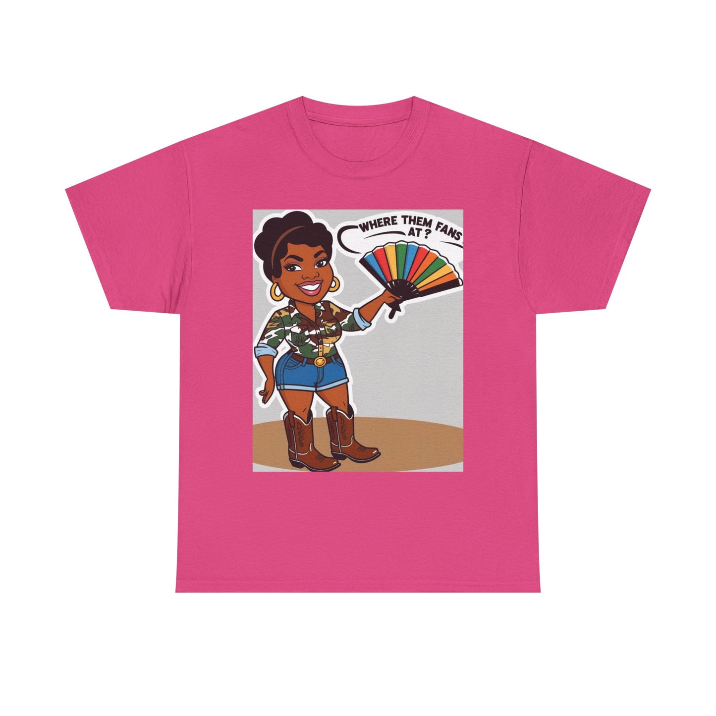 Where Them Fans At? Unisex Cotton Tee
