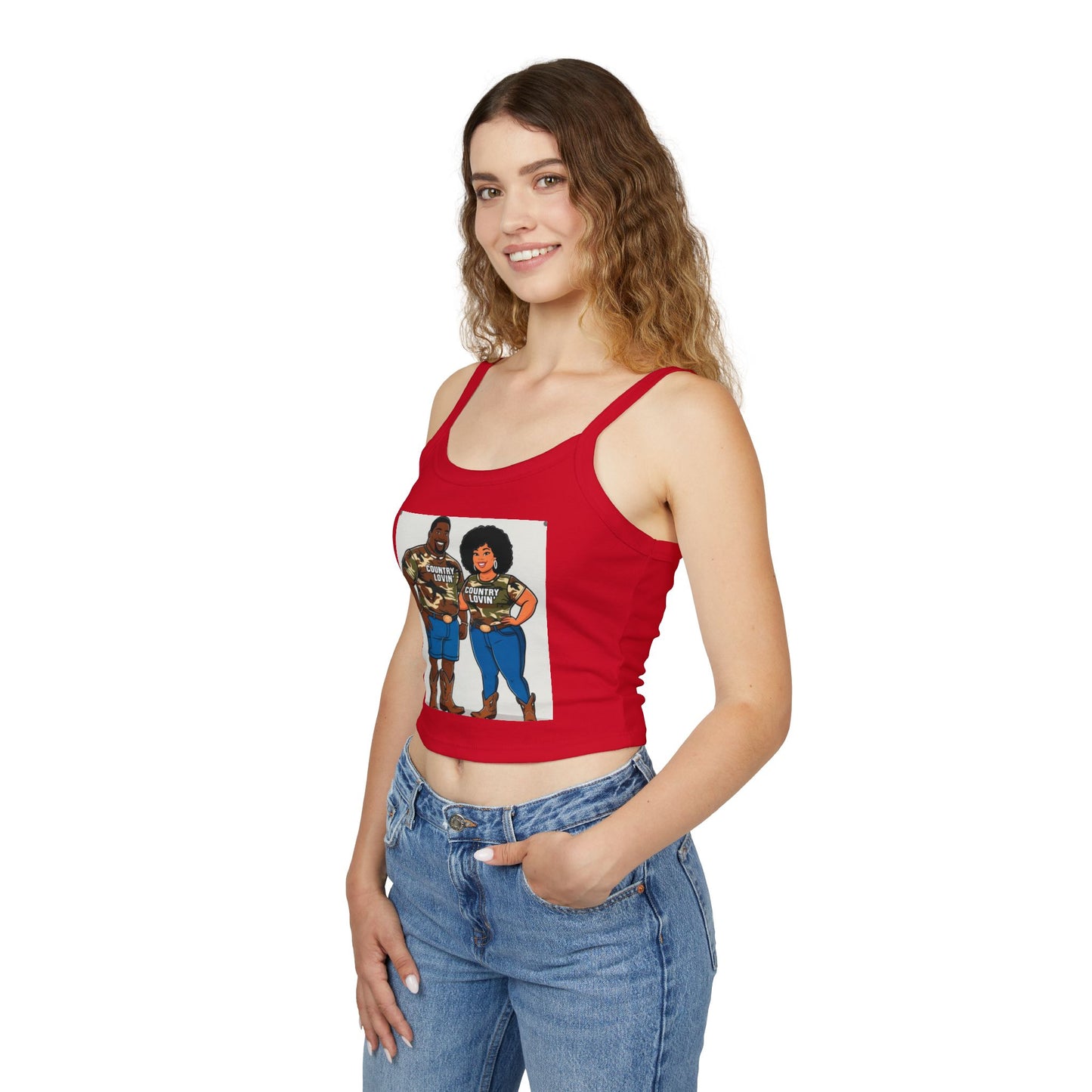 Country Lovin Women's Spaghetti Strap Tank Top