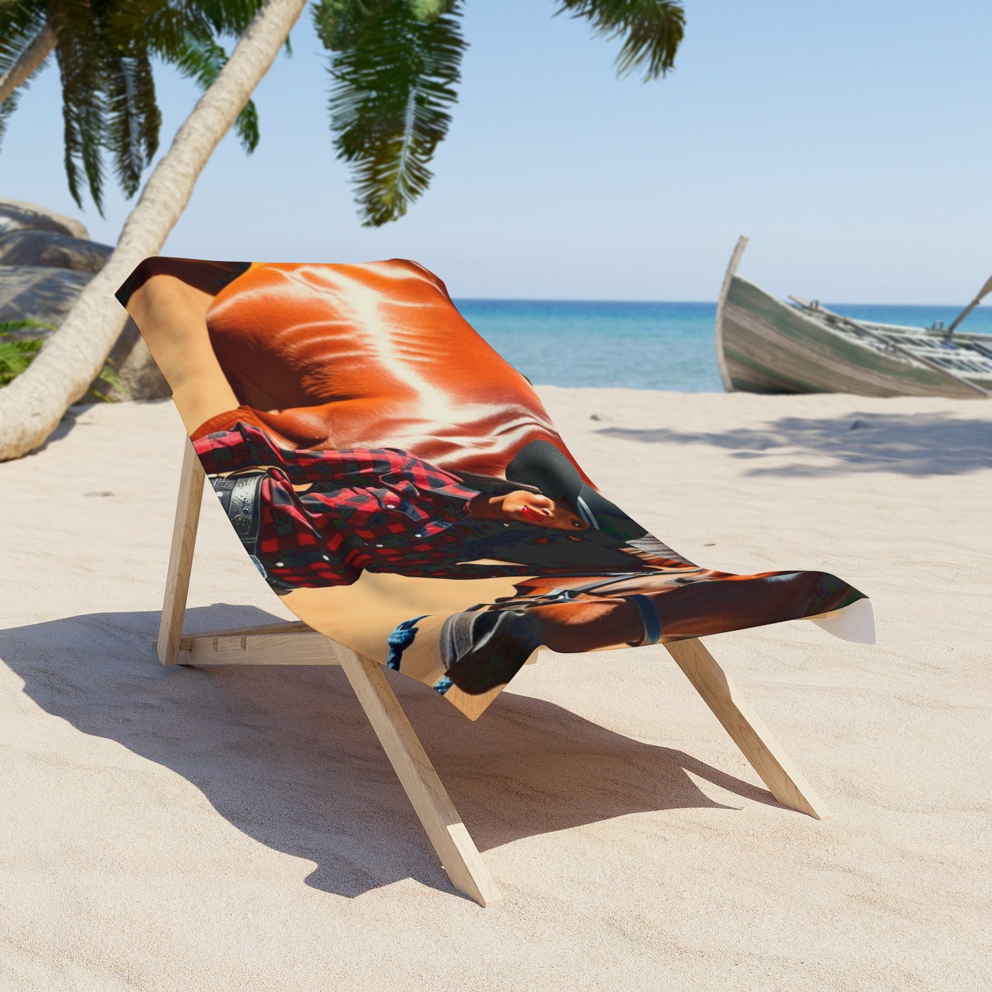 Black Beauty Beach Towel