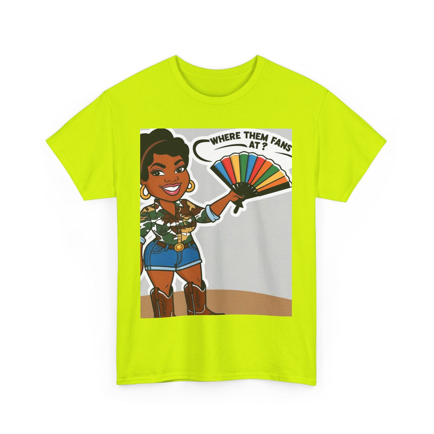 Where Them Fans At? Unisex Cotton Tee