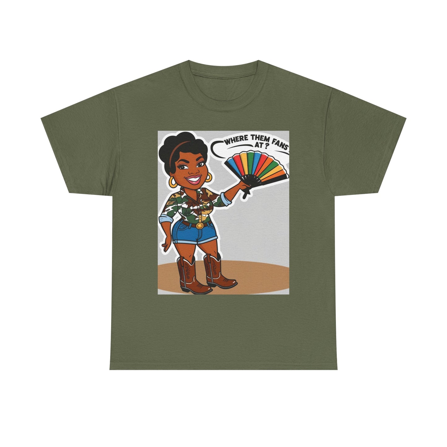 Where Them Fans At? Unisex Cotton Tee