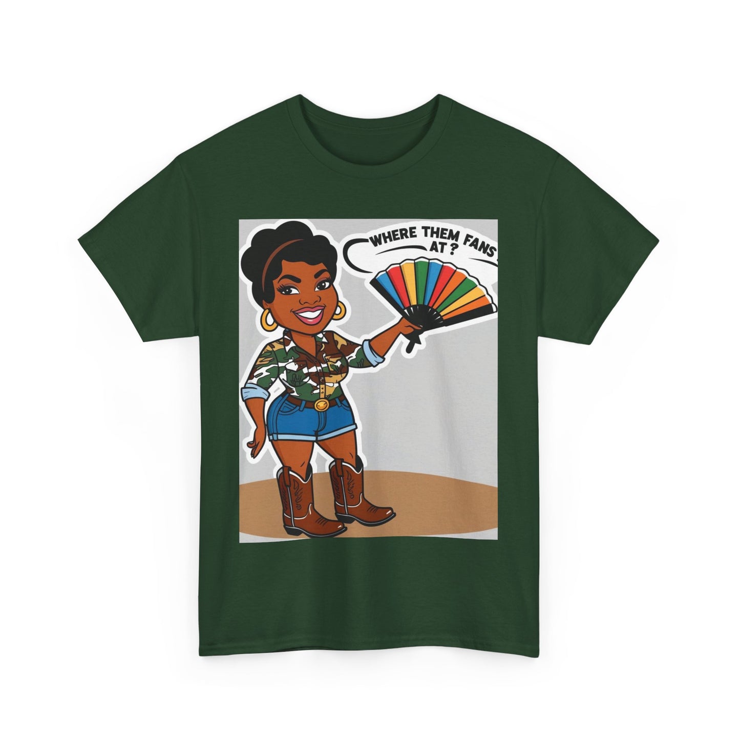 Where Them Fans At? Unisex Cotton Tee