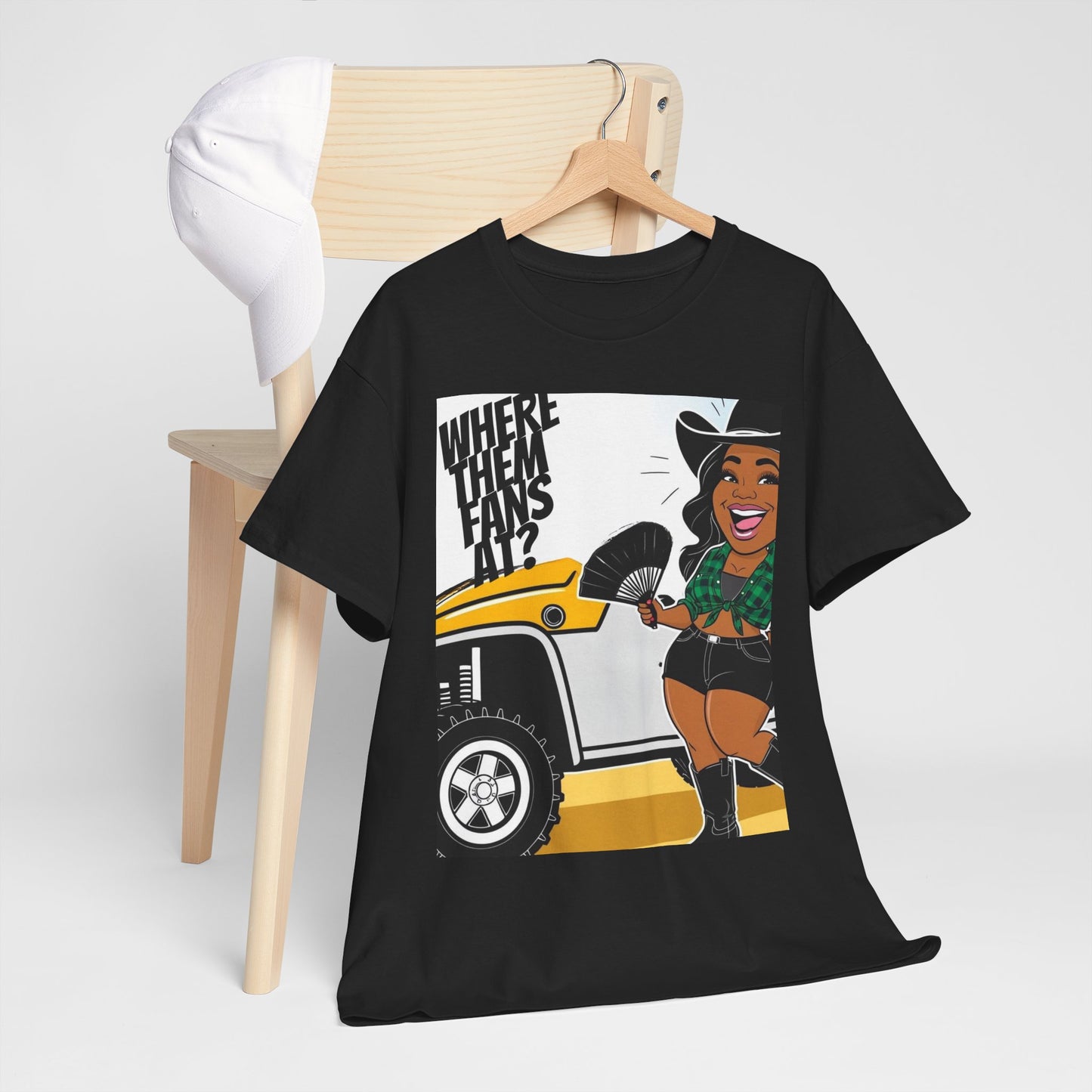 Where Them Fans At? Unisex Cotton Tee