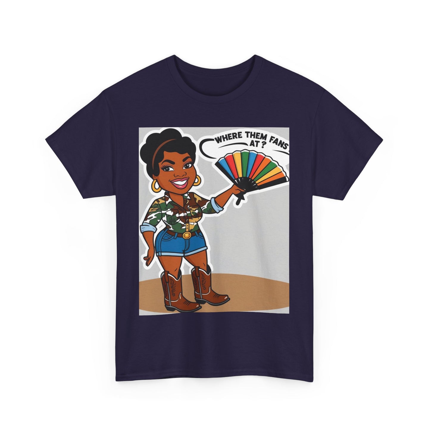 Where Them Fans At? Unisex Cotton Tee