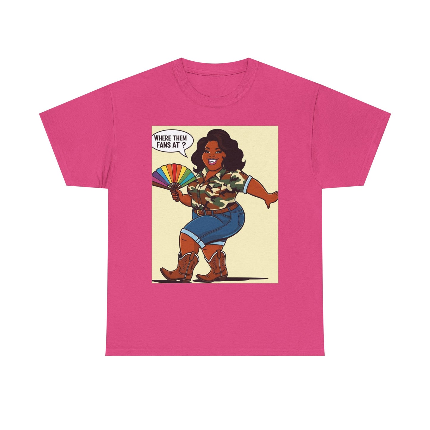 Where Them Fans At? Unisex Cotton Tee