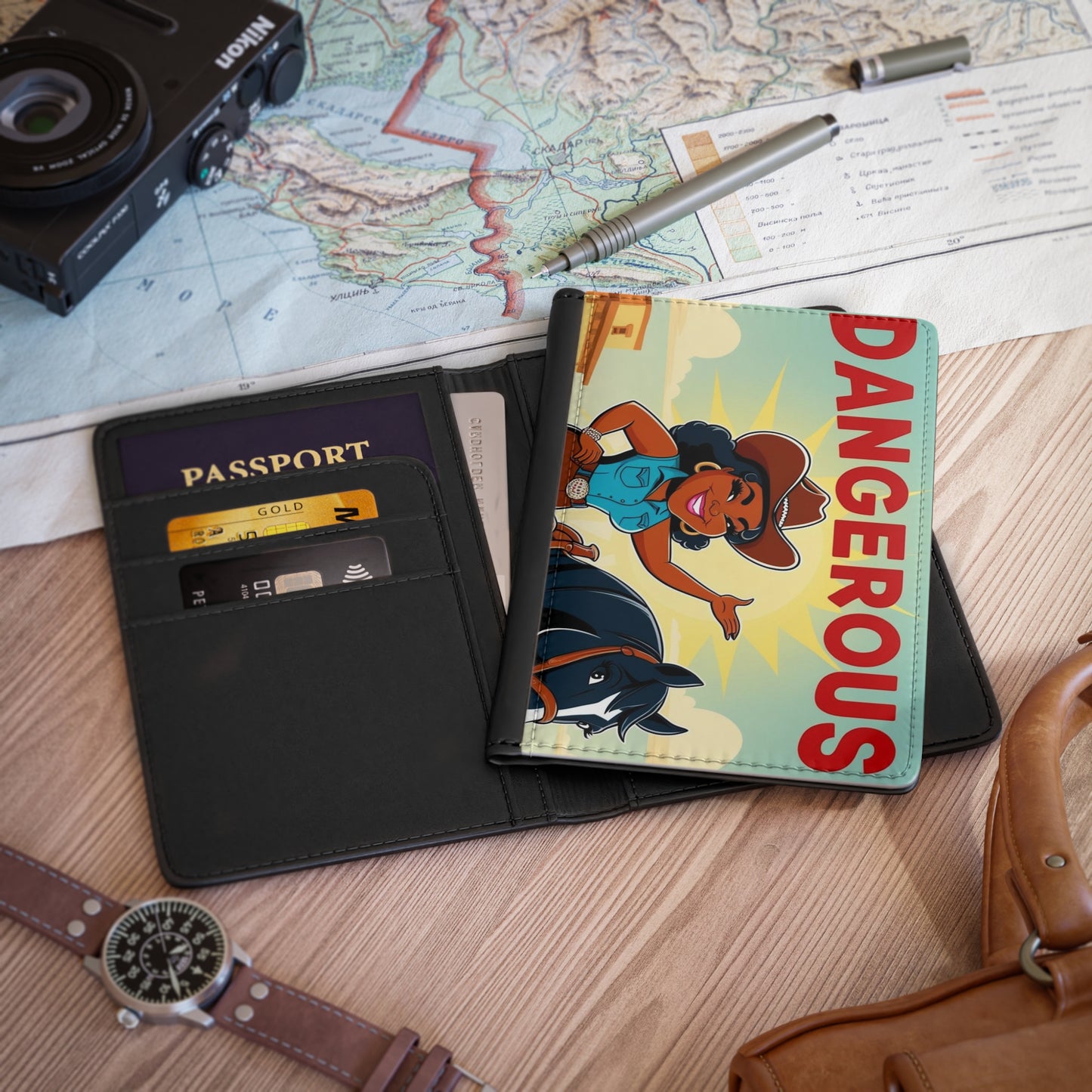 Dangerous Cowgirl Passport Cover