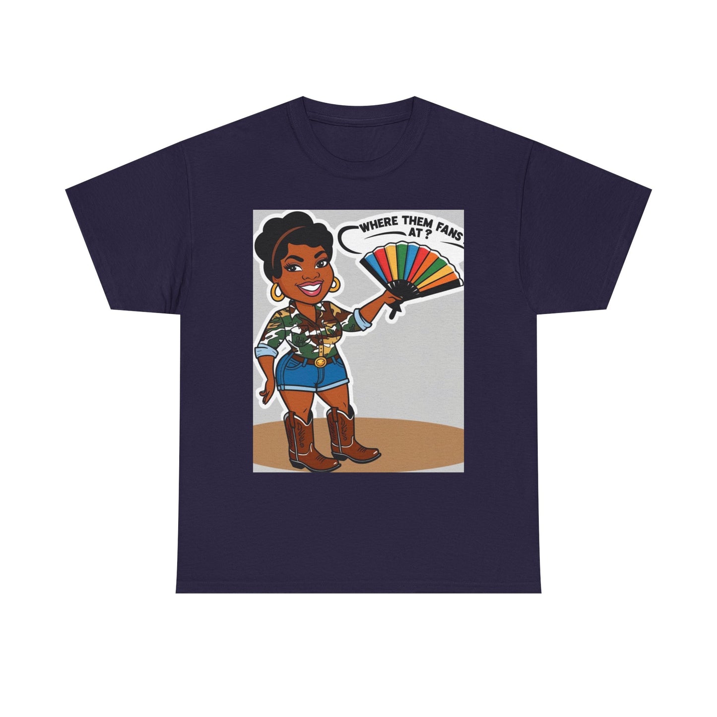 Where Them Fans At? Unisex Cotton Tee