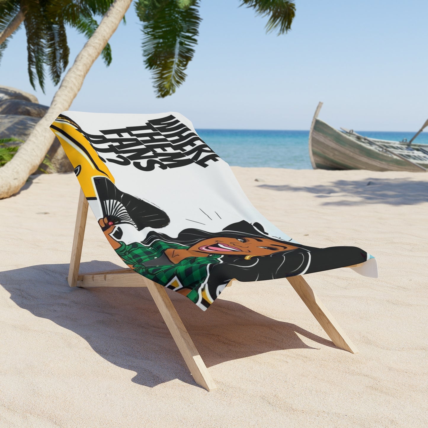 Where Them Fans At? Beach Towel