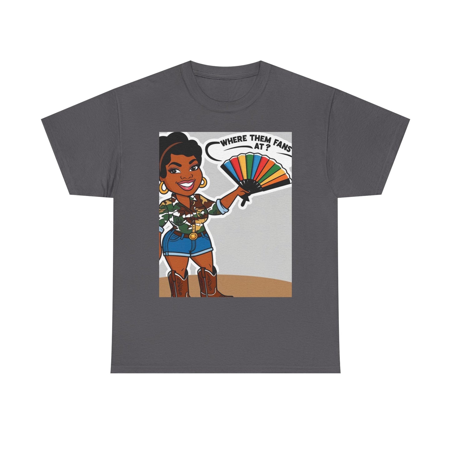Where Them Fans At? Unisex Cotton Tee