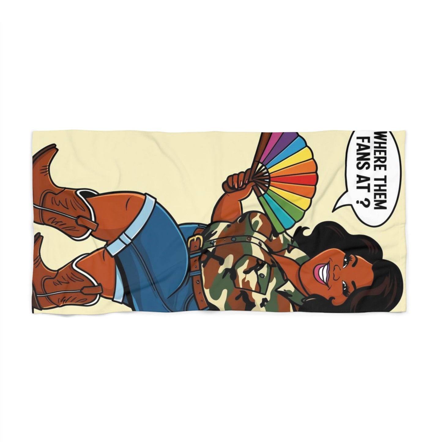 Where Them Fans At? Beach Towel