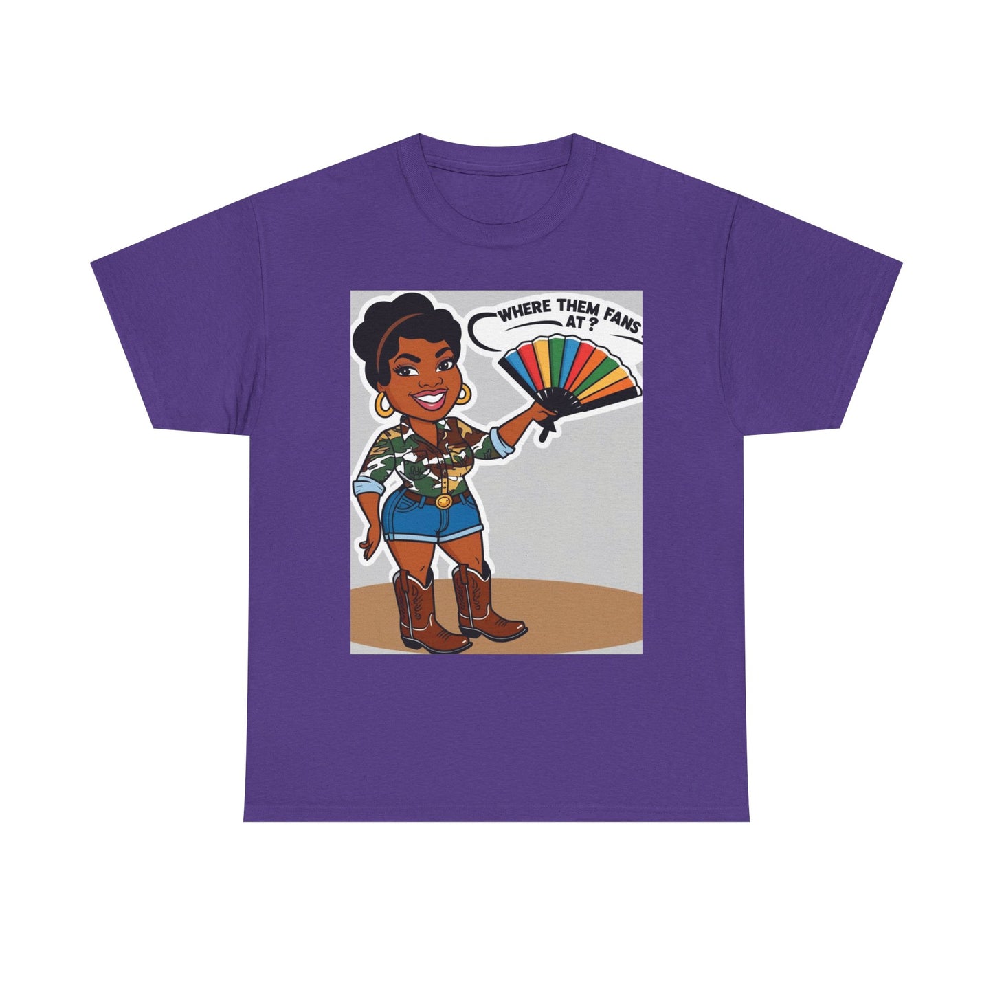 Where Them Fans At? Unisex Cotton Tee
