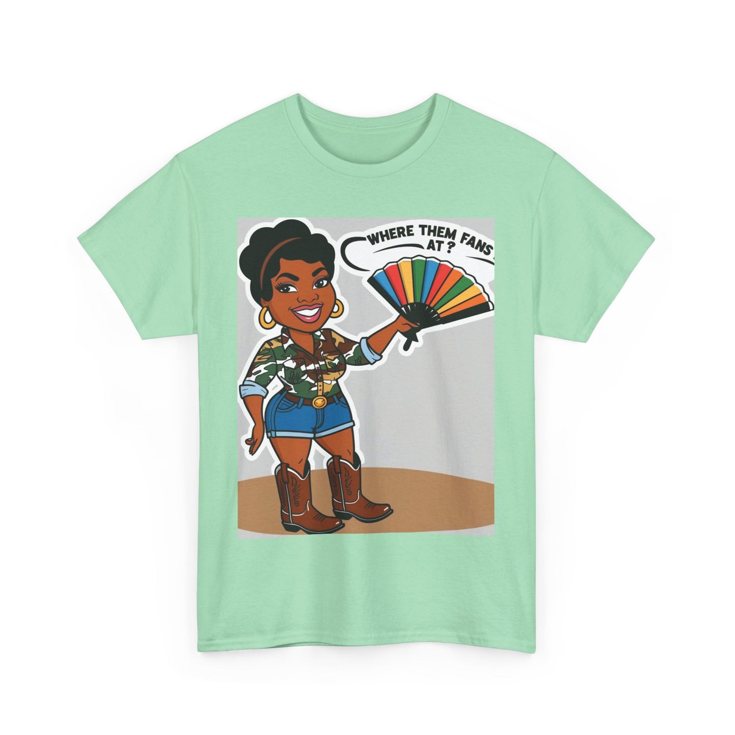 Where Them Fans At? Unisex Cotton Tee