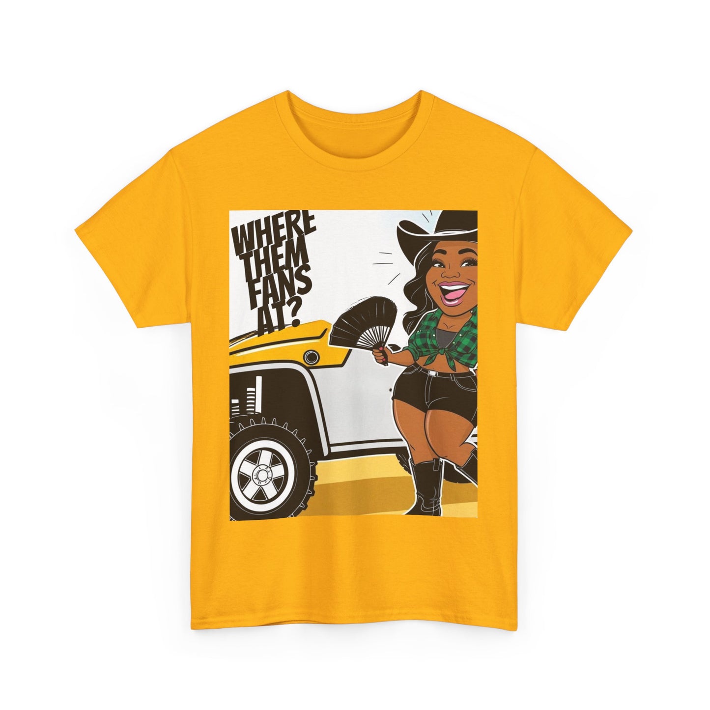 Where Them Fans At? Unisex Cotton Tee