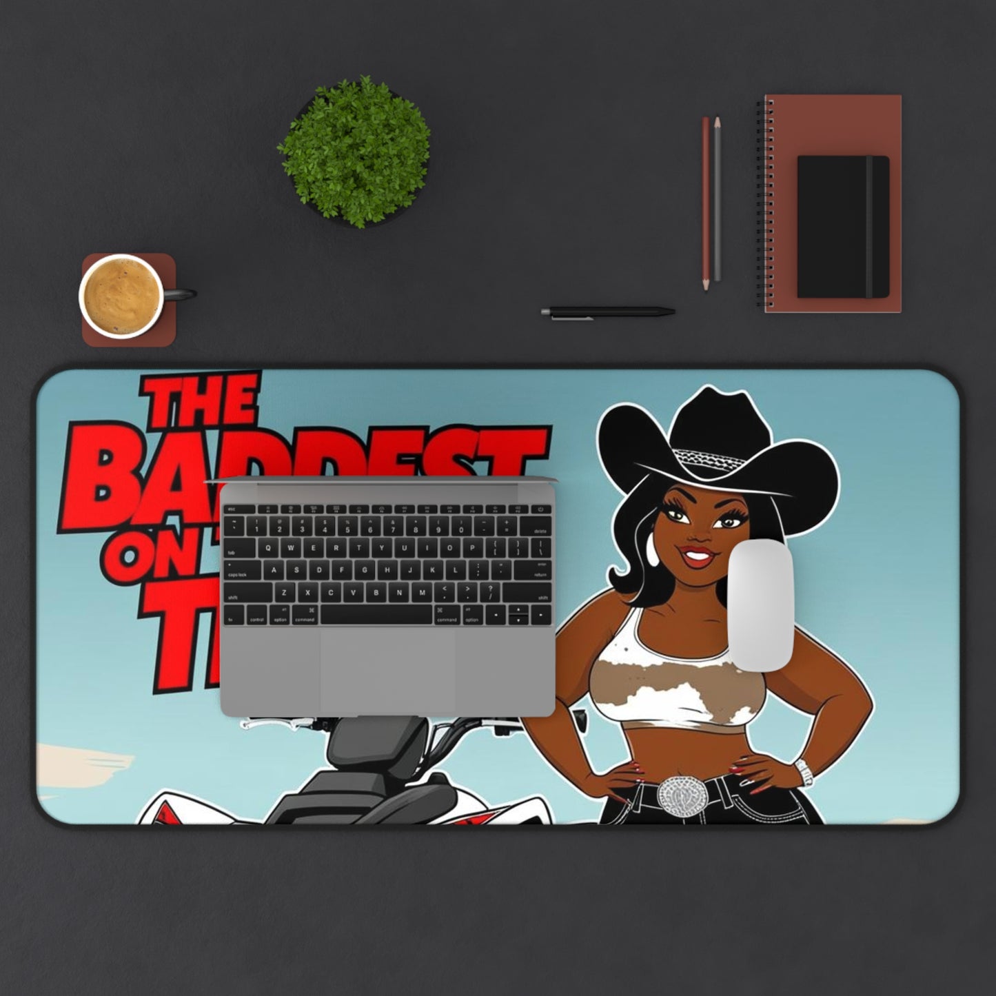 Baddest On The Trail Desk Mat