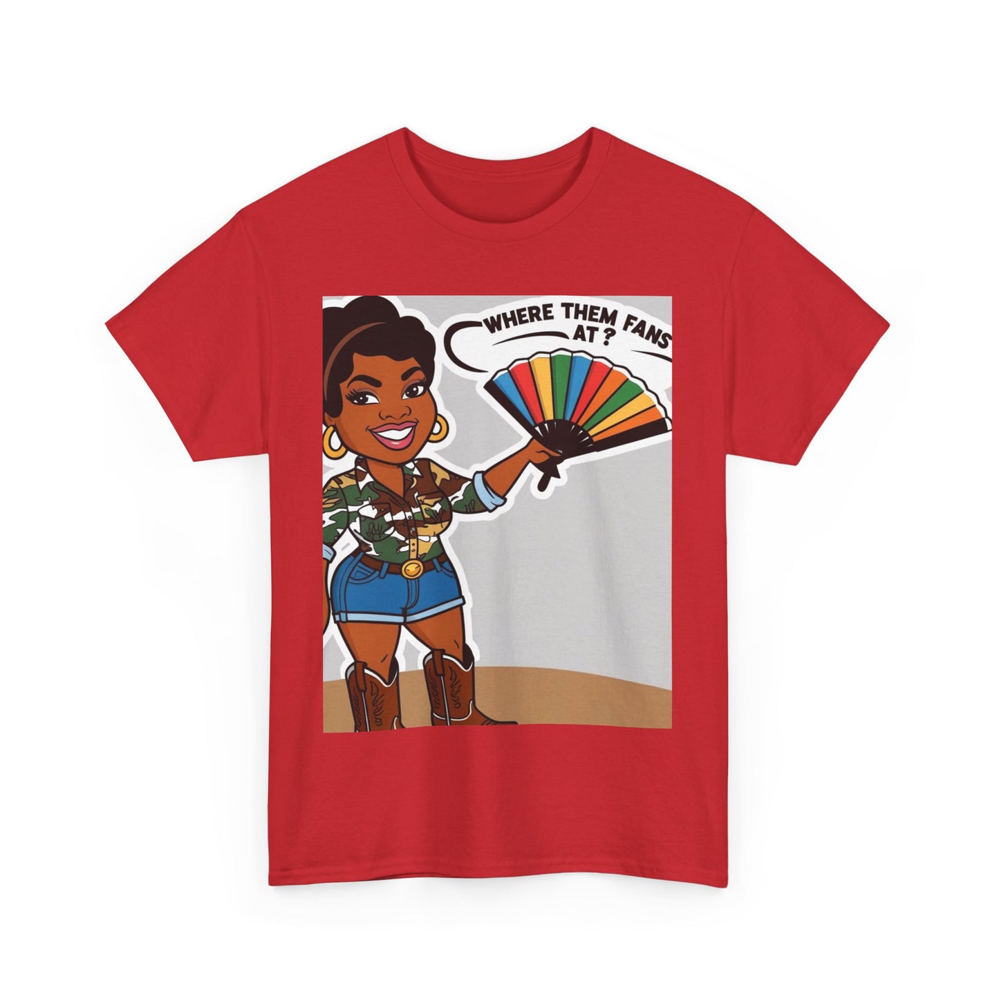 Where Them Fans At? Unisex Cotton Tee
