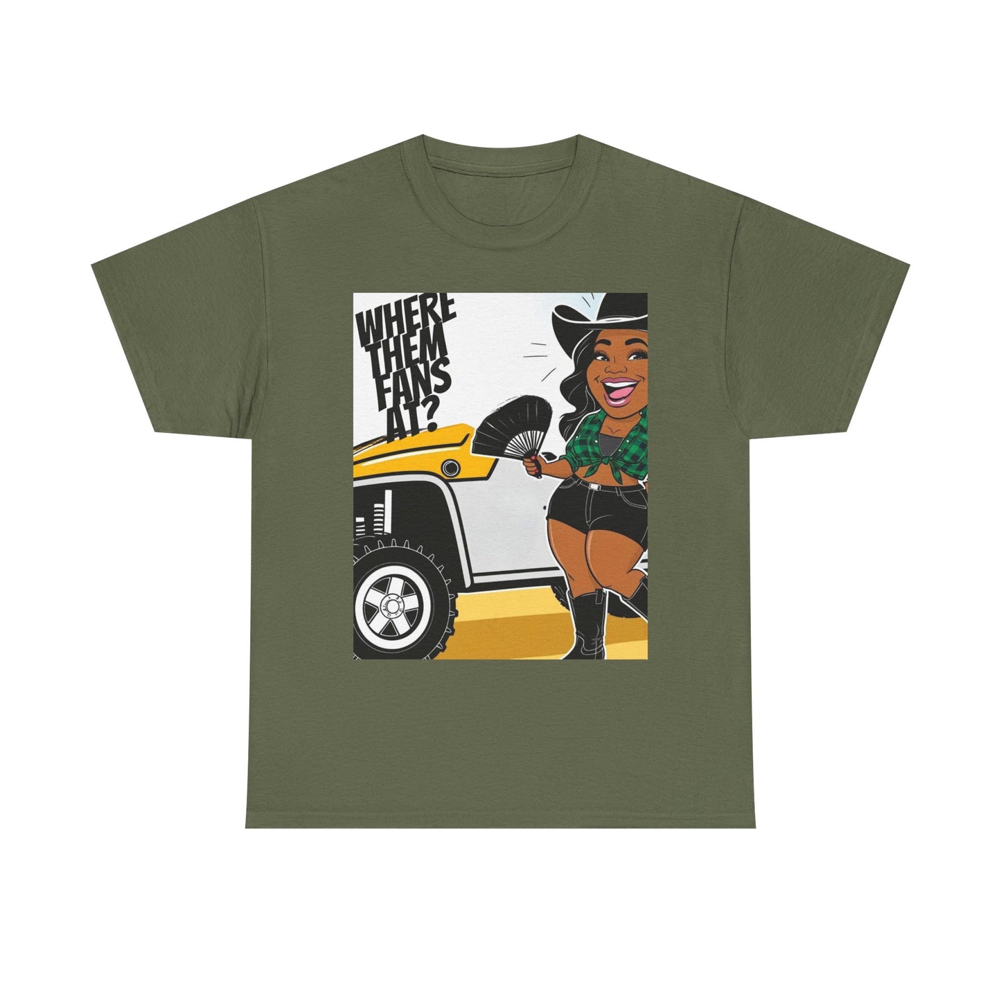 Where Them Fans At? Unisex Cotton Tee