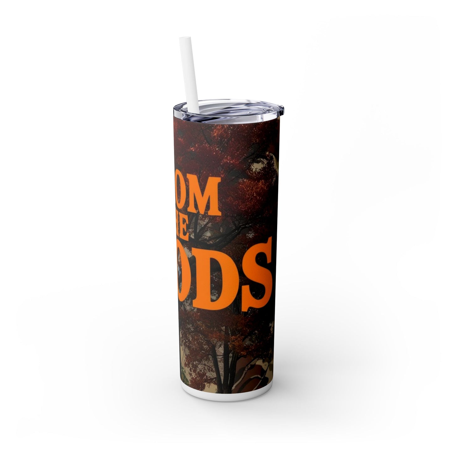 From The Woods Skinny Tumbler with Straw, 20oz