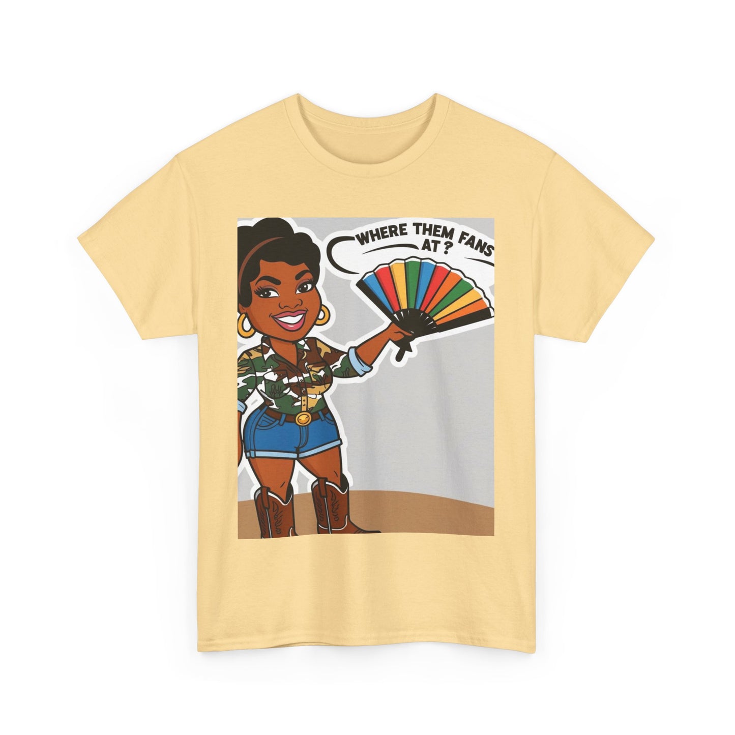 Where Them Fans At? Unisex Cotton Tee