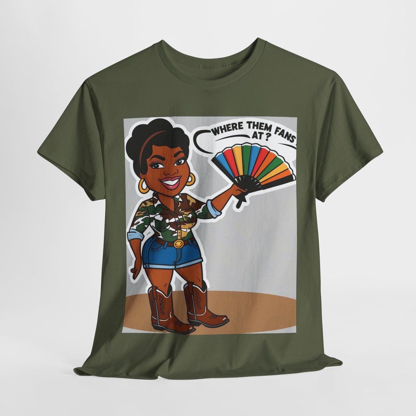 Where Them Fans At? Unisex Cotton Tee