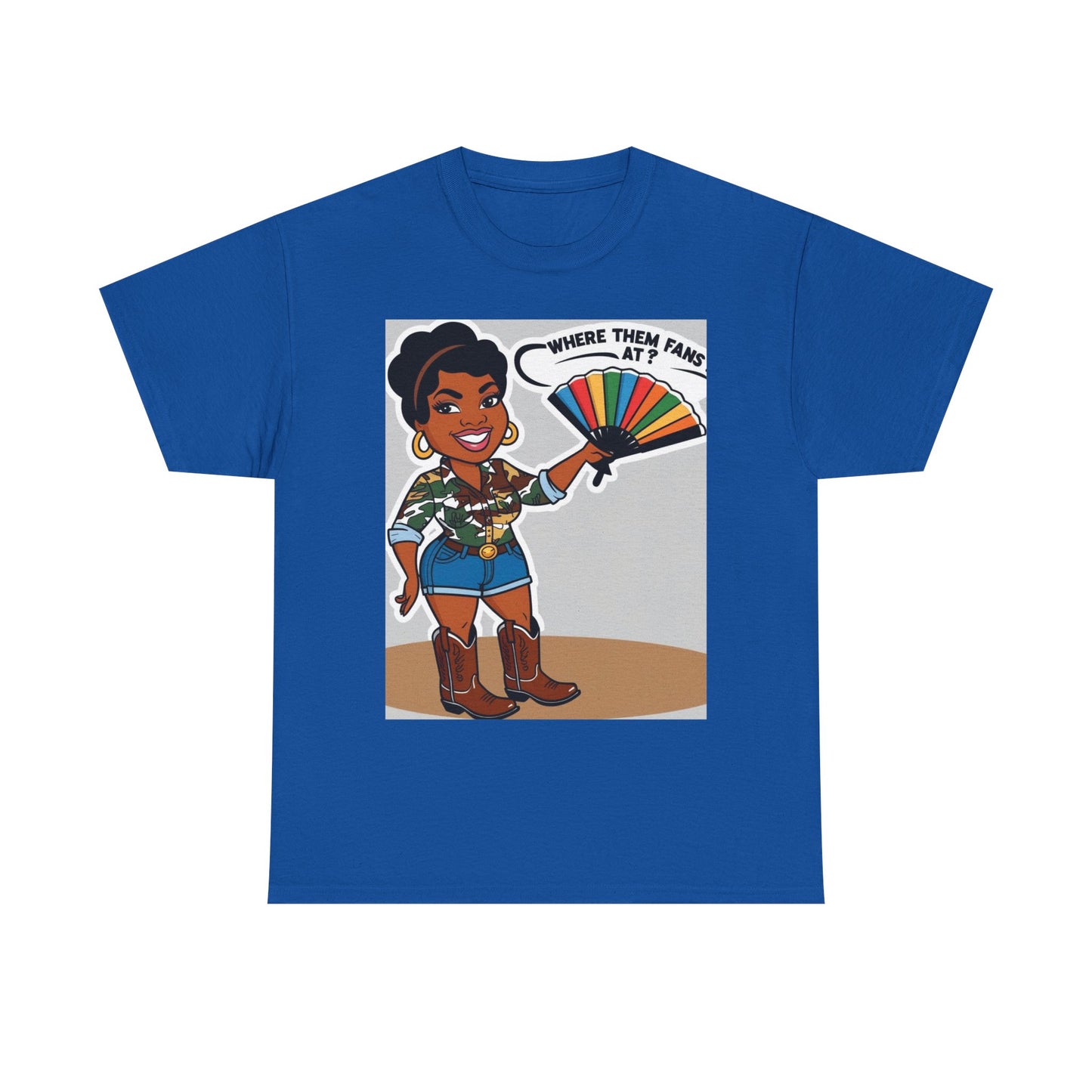 Where Them Fans At? Unisex Cotton Tee