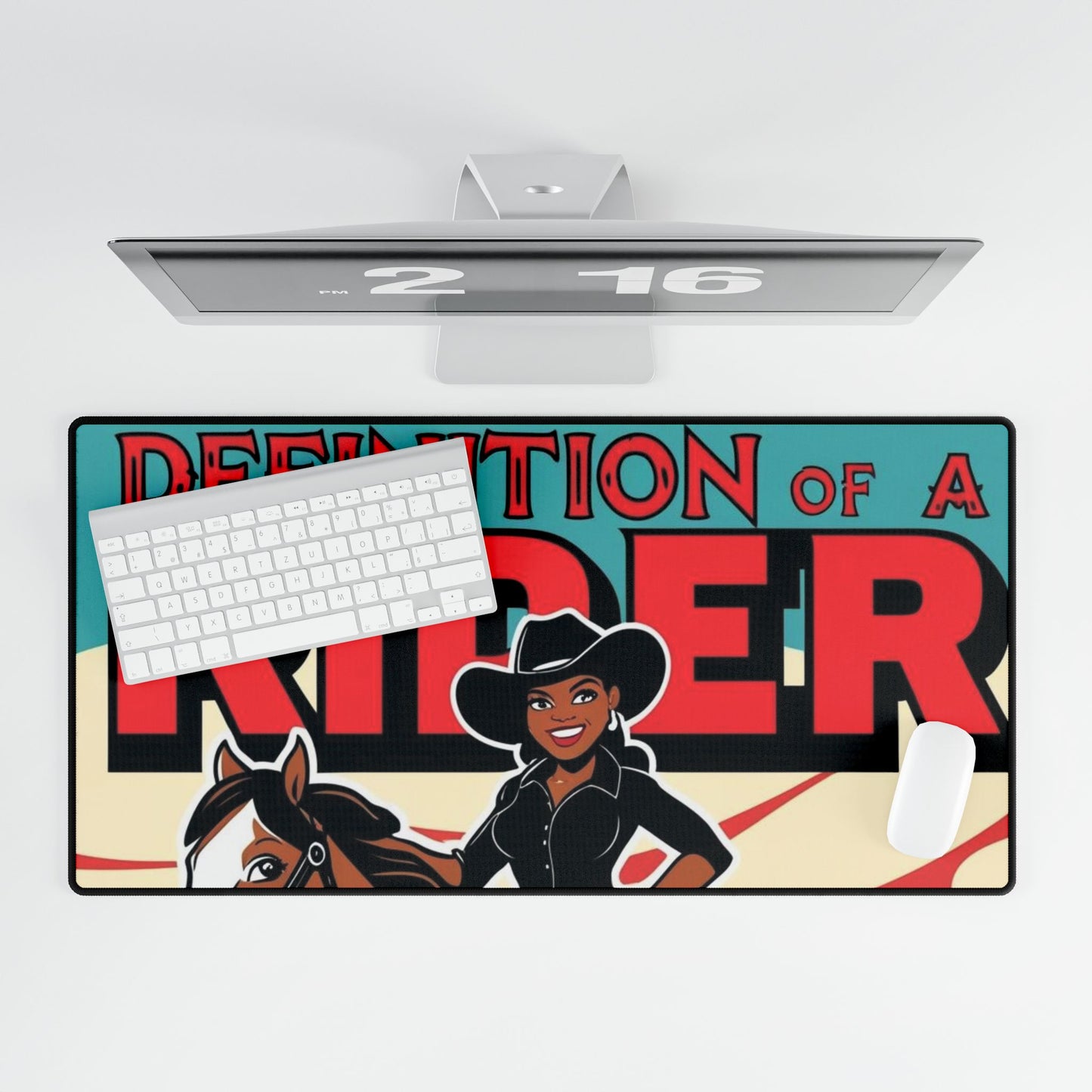 Definition of a Rider Desk Mat