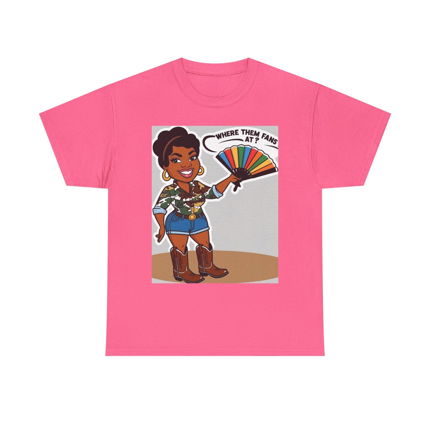 Where Them Fans At? Unisex Cotton Tee