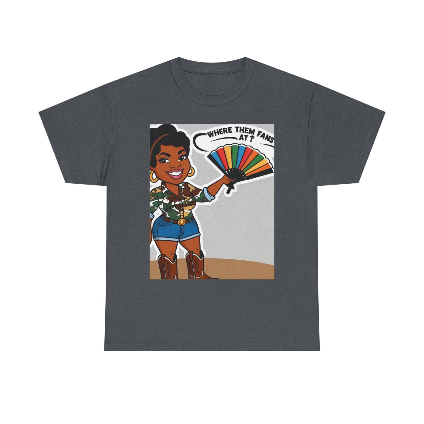 Where Them Fans At? Unisex Cotton Tee