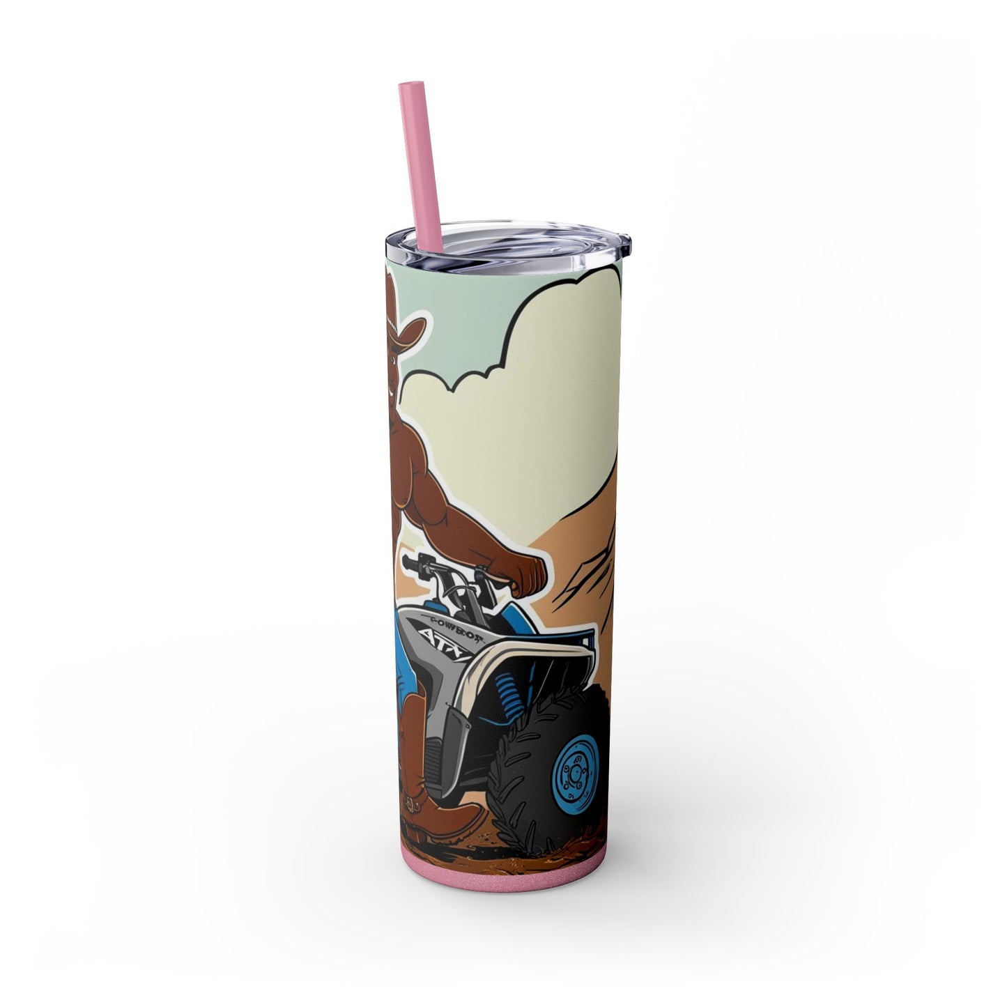 Big Cowboy Adventure Skinny Tumbler with Straw - 20oz