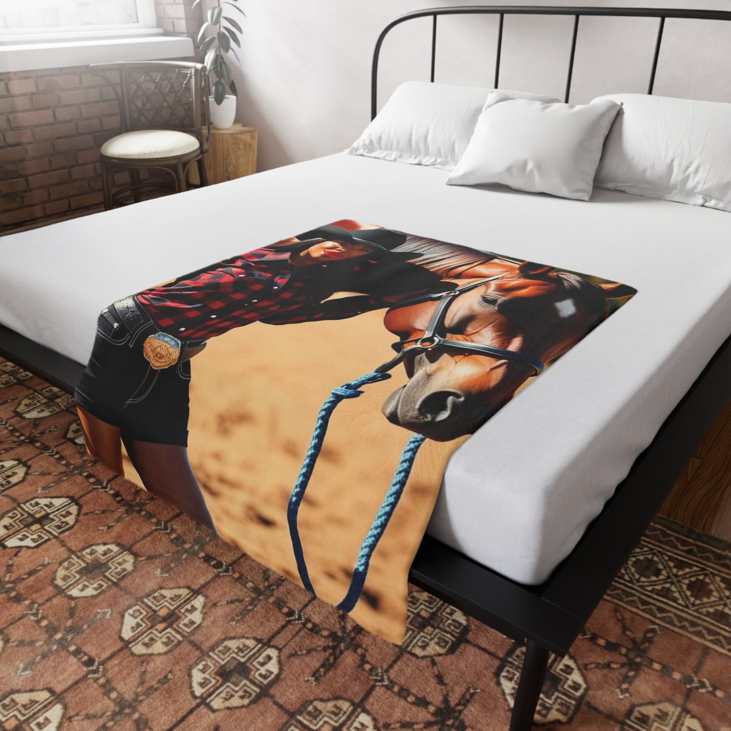 Black Beauty Plush Fleece Blanket