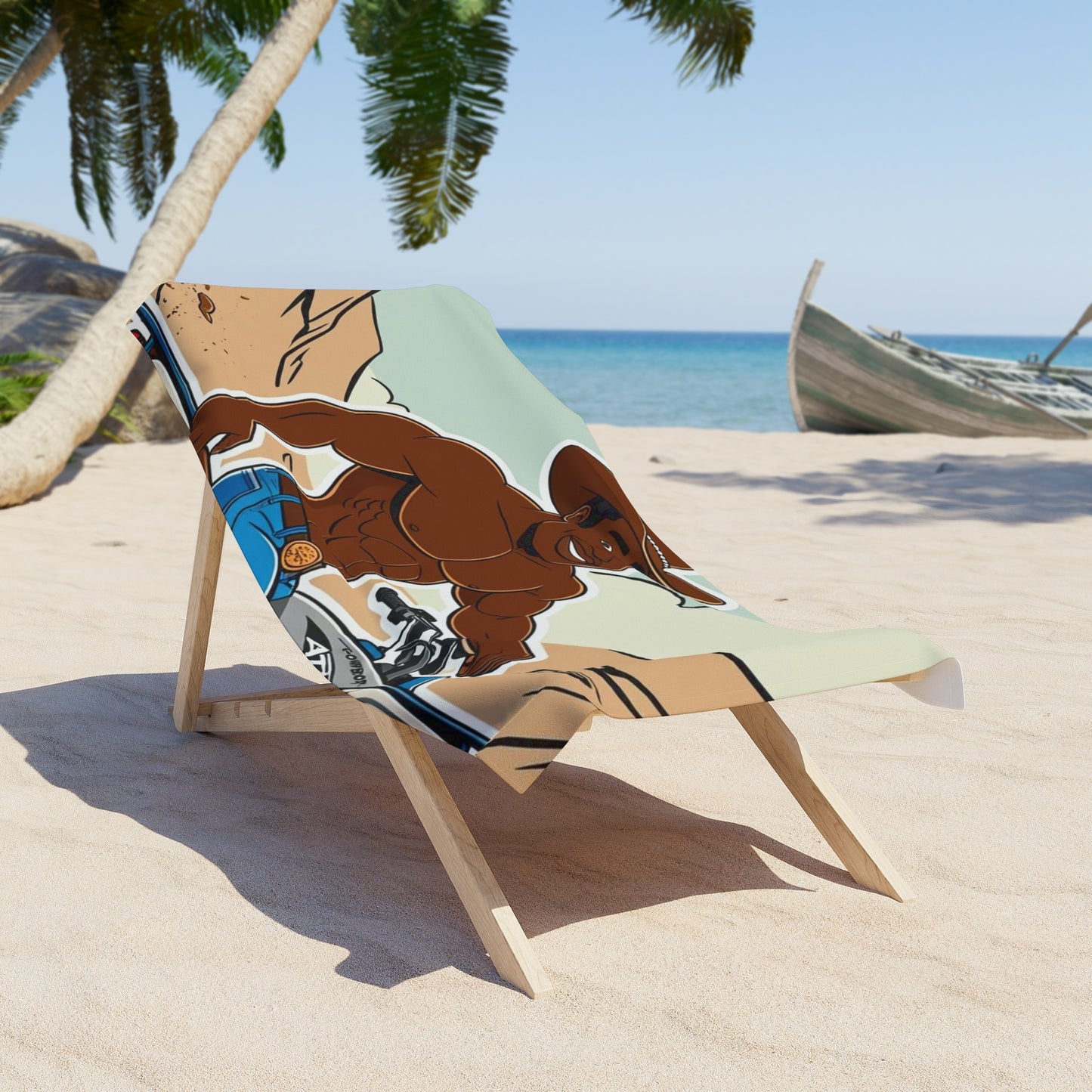 Big Cowboy Adventure Beach Towel