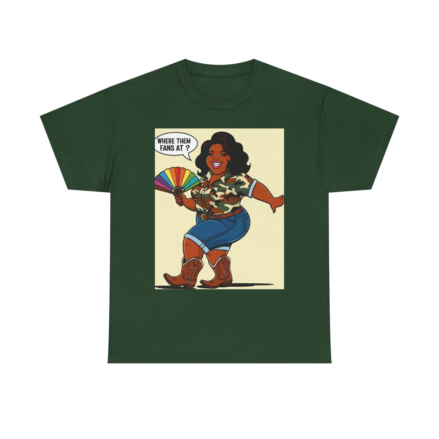 Where Them Fans At? Unisex Cotton Tee