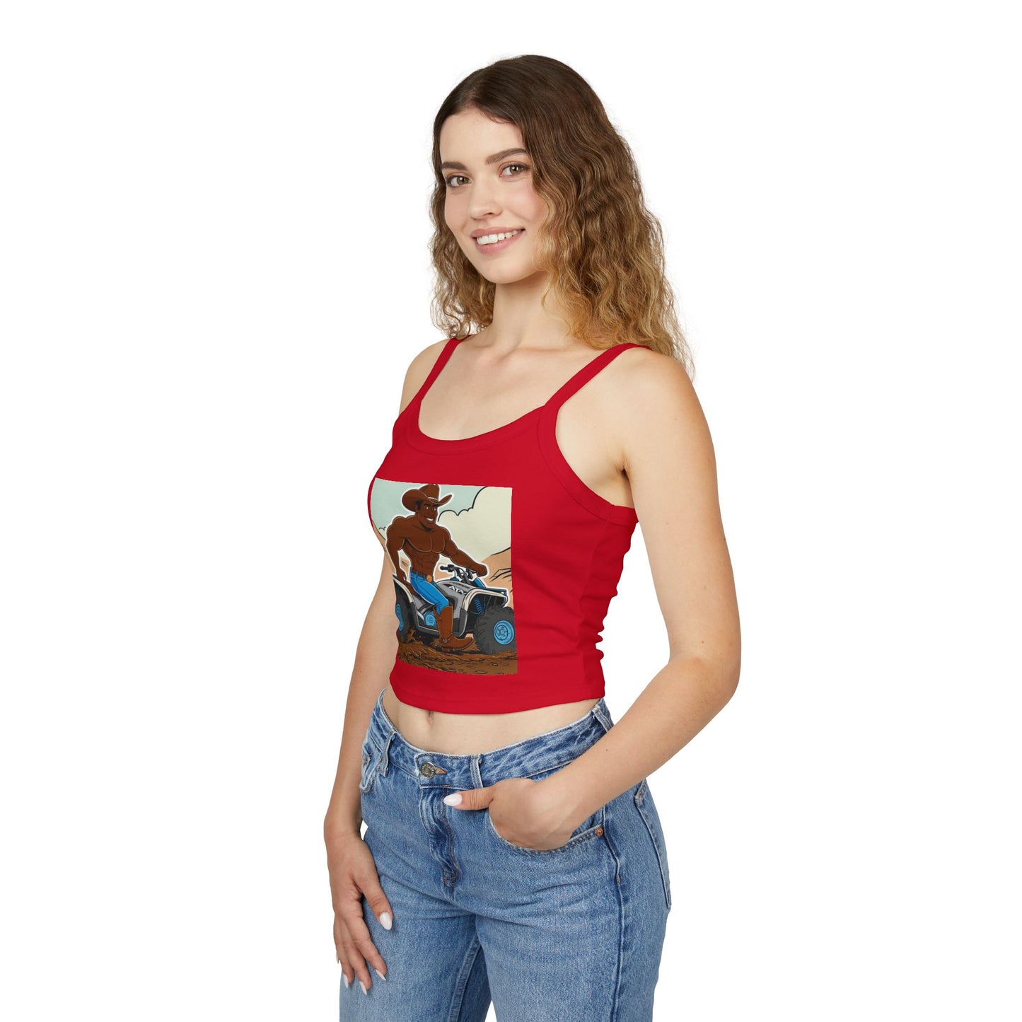 Big Cowboy Adventure Spaghetti Strap Tank Top