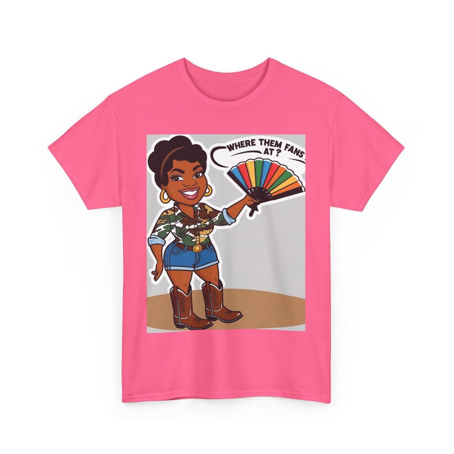 Where Them Fans At? Unisex Cotton Tee