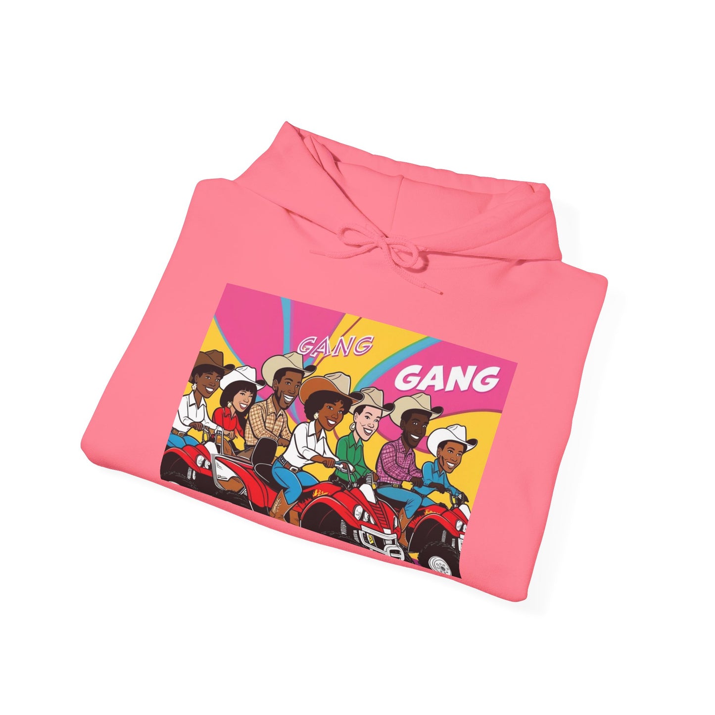 Retro Quad Gang Graphic Hoodie