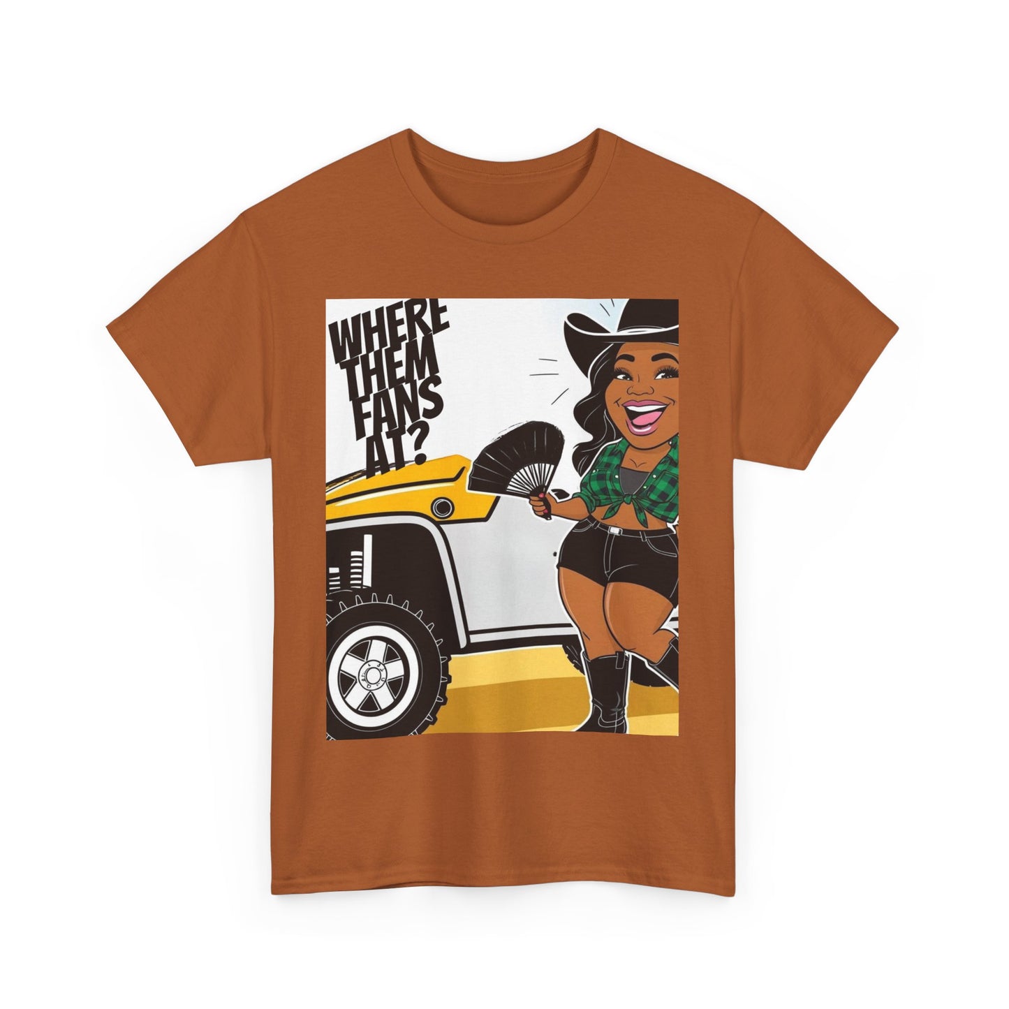Where Them Fans At? Unisex Cotton Tee