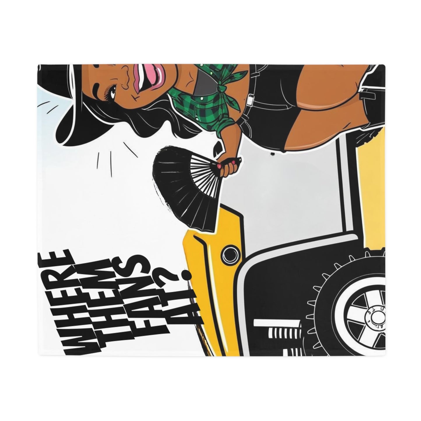 Where Them Fans At? Plush Fleece Blanket