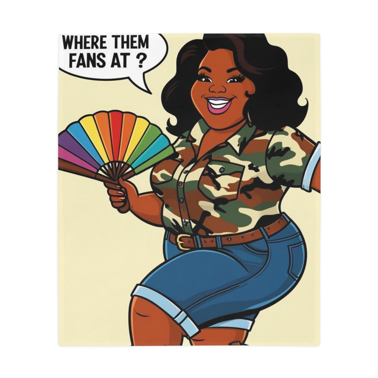 Where Them Fans At? Plush Fleece Blanket
