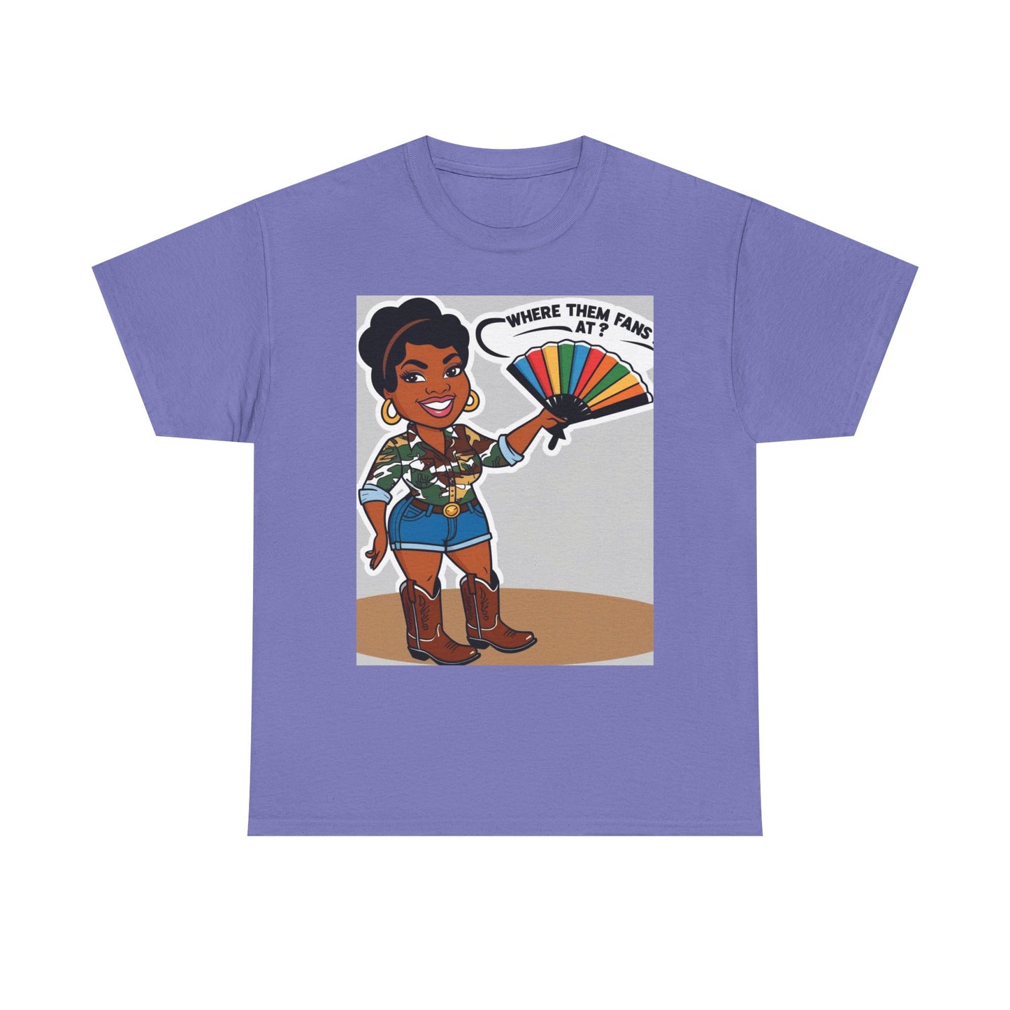 Where Them Fans At? Unisex Cotton Tee