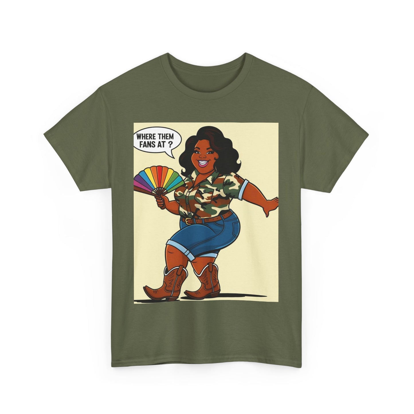 Where Them Fans At? Unisex Cotton Tee
