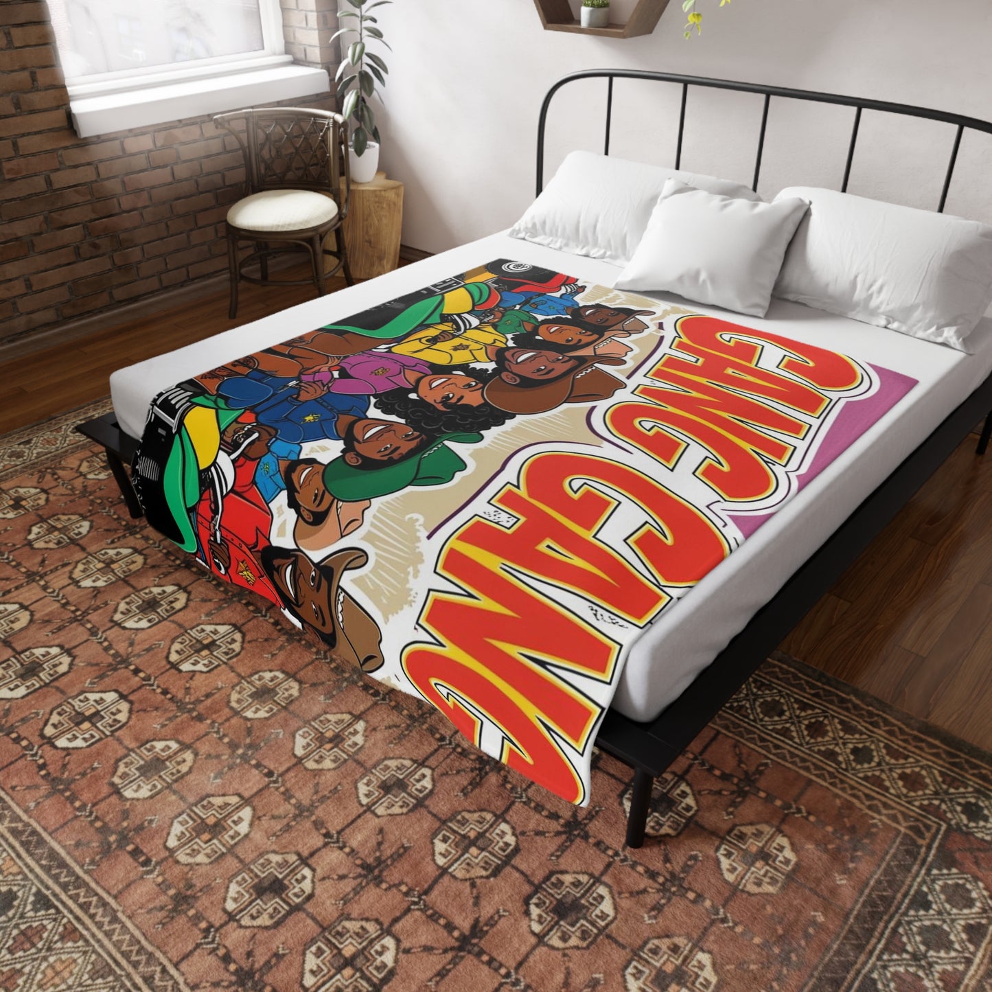 Group ATV Cartoon Plush Fleece Blanket