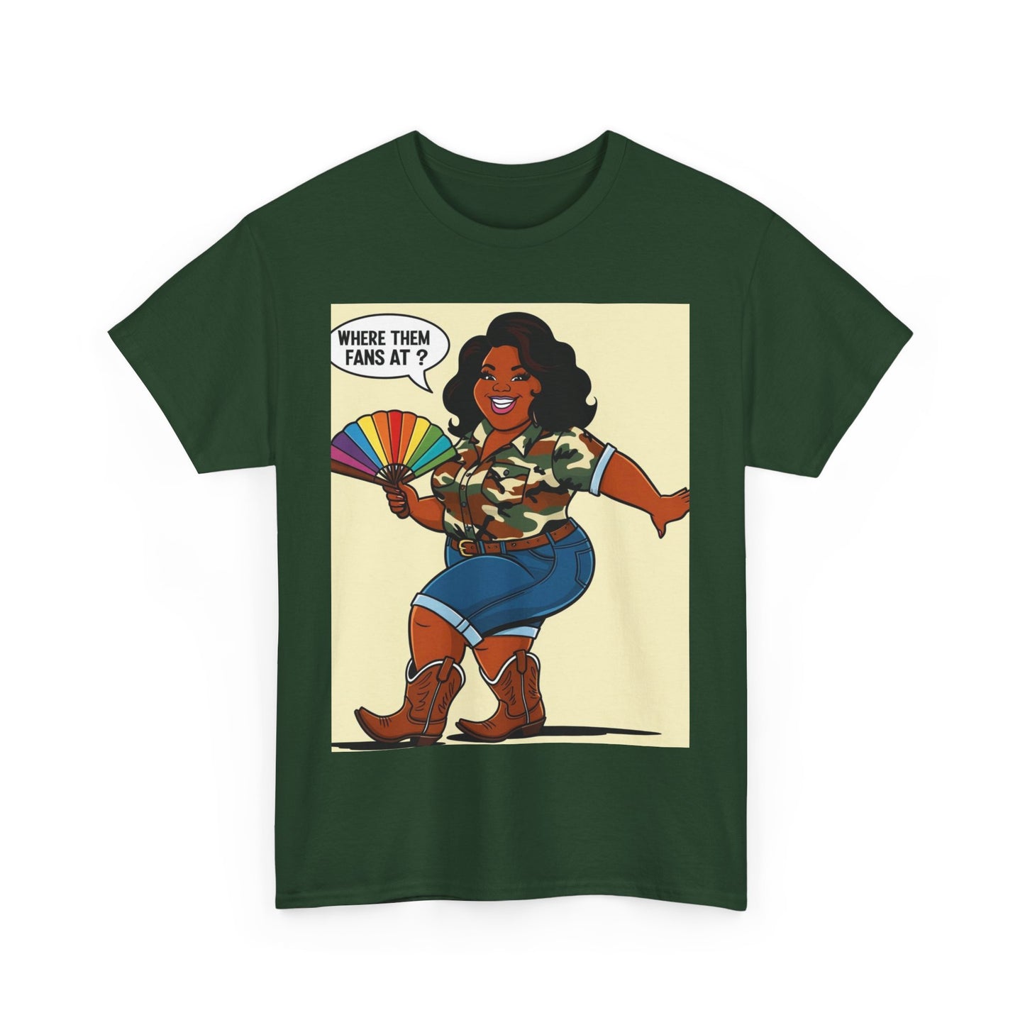 Where Them Fans At? Unisex Cotton Tee