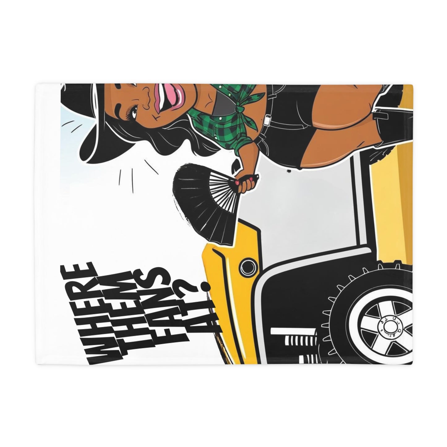 Where Them Fans At? Plush Fleece Blanket