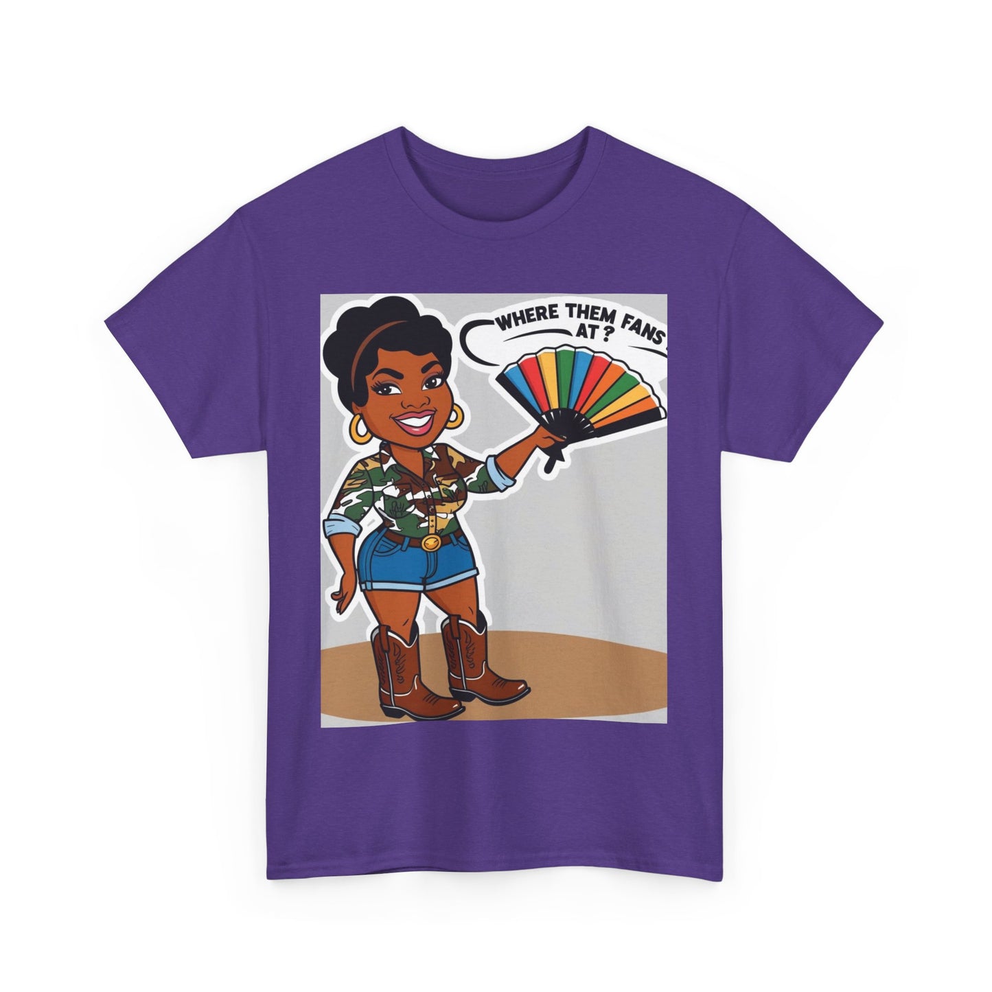 Where Them Fans At? Unisex Cotton Tee