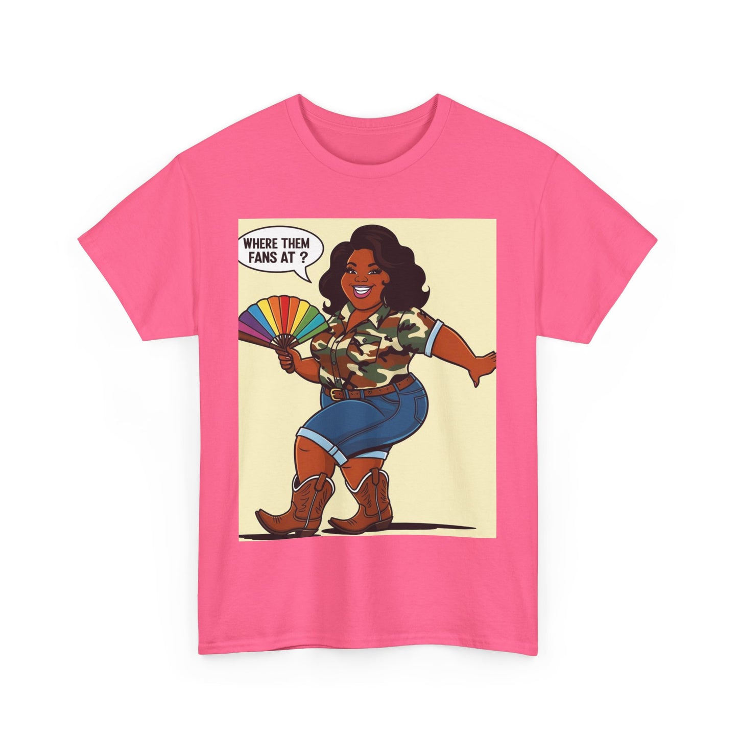 Where Them Fans At? Unisex Cotton Tee