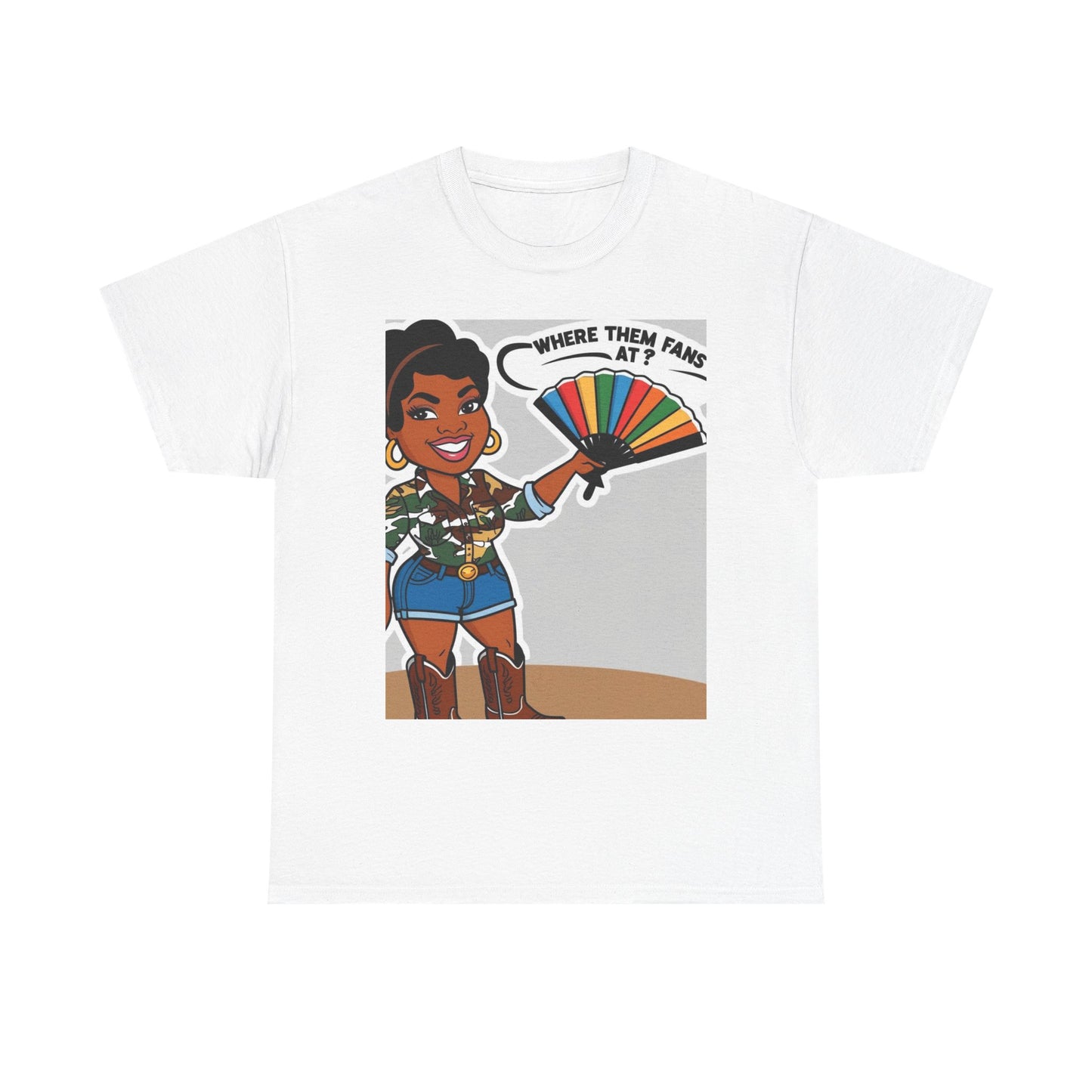 Where Them Fans At? Unisex Cotton Tee