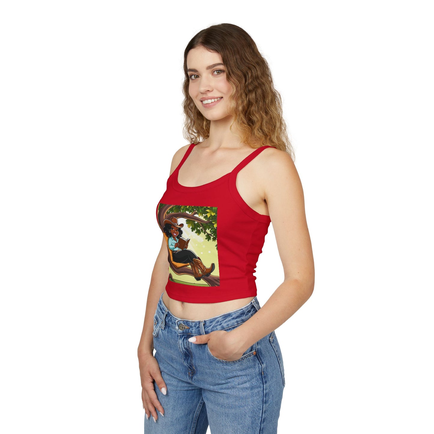 Country Nerdin' Spaghetti Strap Tank Top